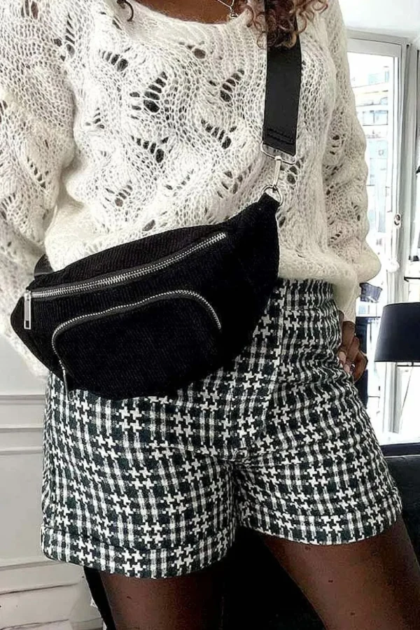 Femmes Saheline Sac Banane Noir Estela