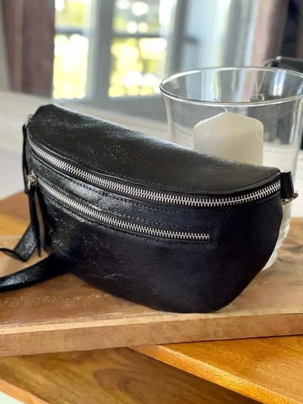 Femmes Saheline Sac Banane Noir June