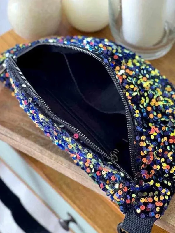 Femmes Saheline Sac Banane Rose Multico A Sequins Laumy
