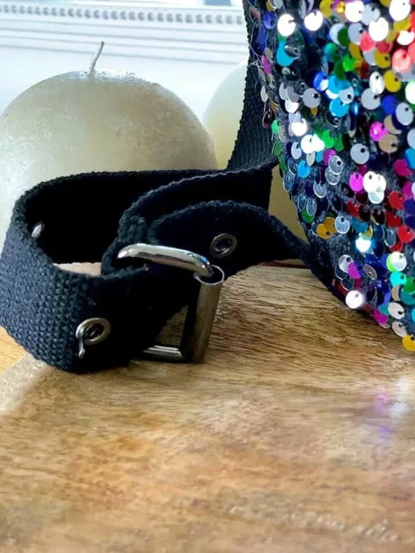 Femmes Saheline Sac Banane Rose Multico A Sequins Laumy