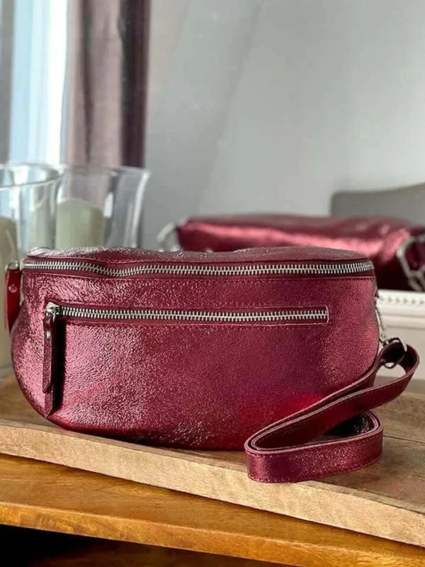 Femmes Saheline Sac Banane Rouge Bordeaux June