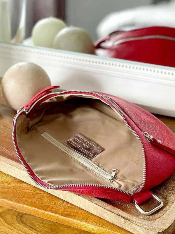 Femmes Saheline Sac Banane Rouge Chelby