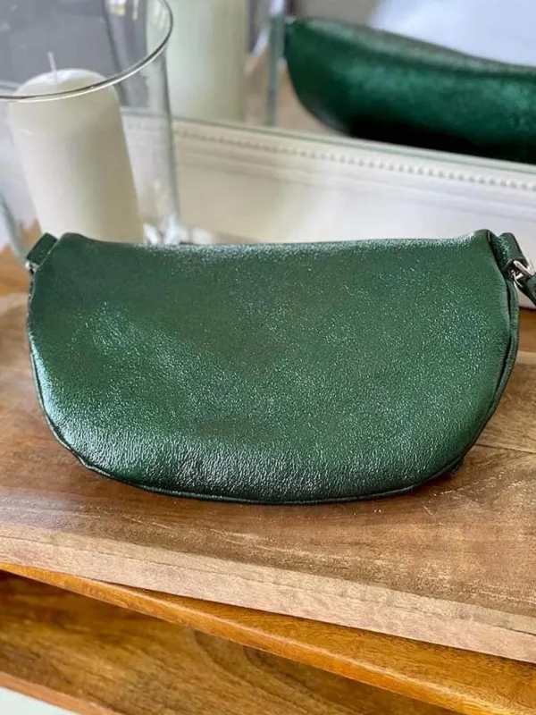 Femmes Saheline Sac Banane Vert Emeraude Irise June