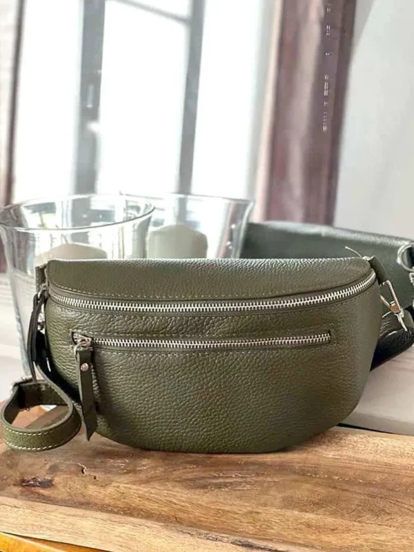 Femmes Saheline Sac Banane Vert Kaki Chelby