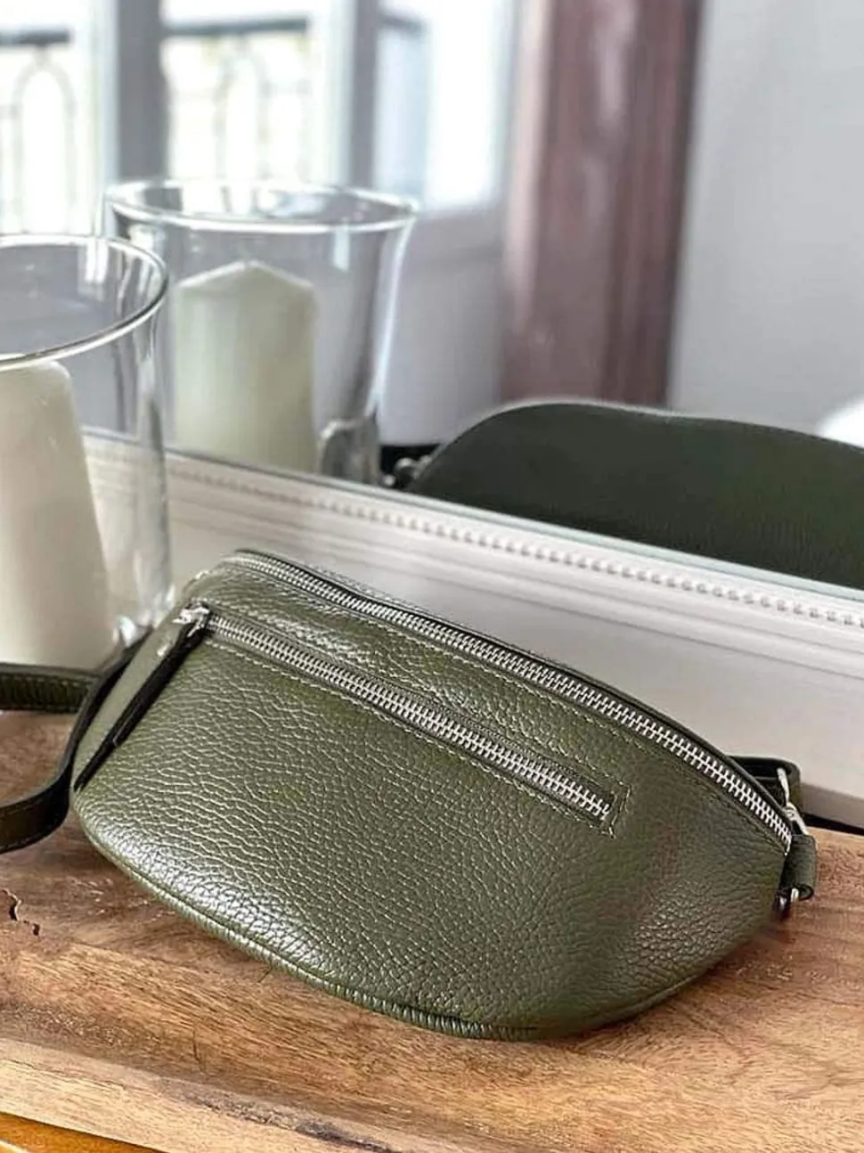 sac_banane_vert_kaki_chel_3.webp Femmes Saheline Sac Banane Vert Kaki Chelby