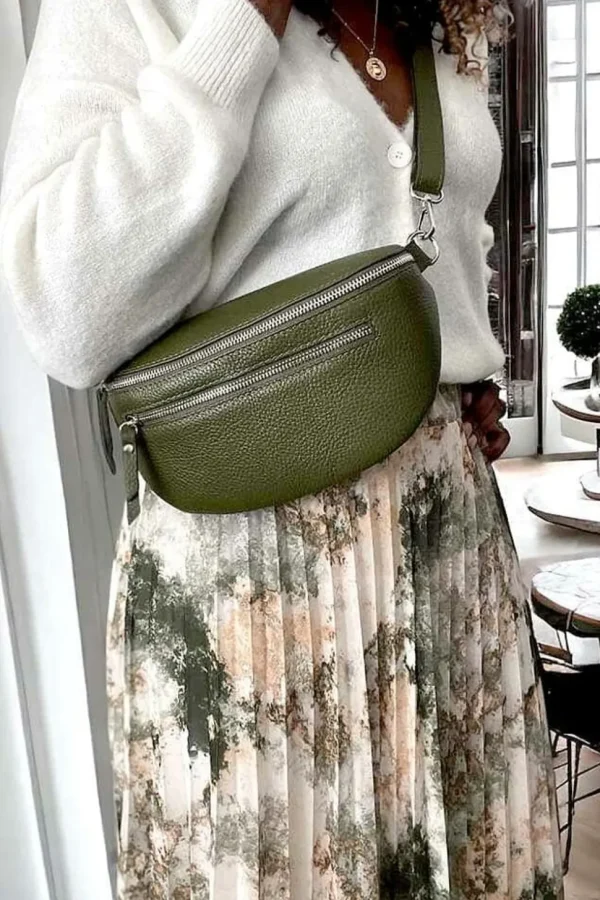 Femmes Saheline Sac Banane Vert Kaki Chelby