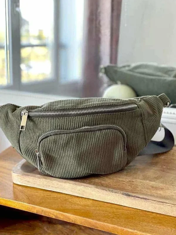 Femmes Saheline Sac Banane Vert Kaki Estela