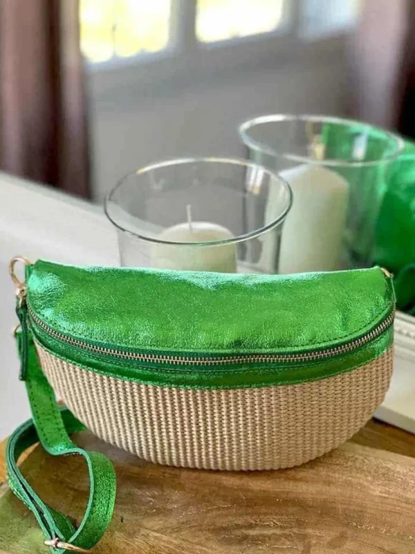 Femmes Saheline Sac Banane Vert Mila