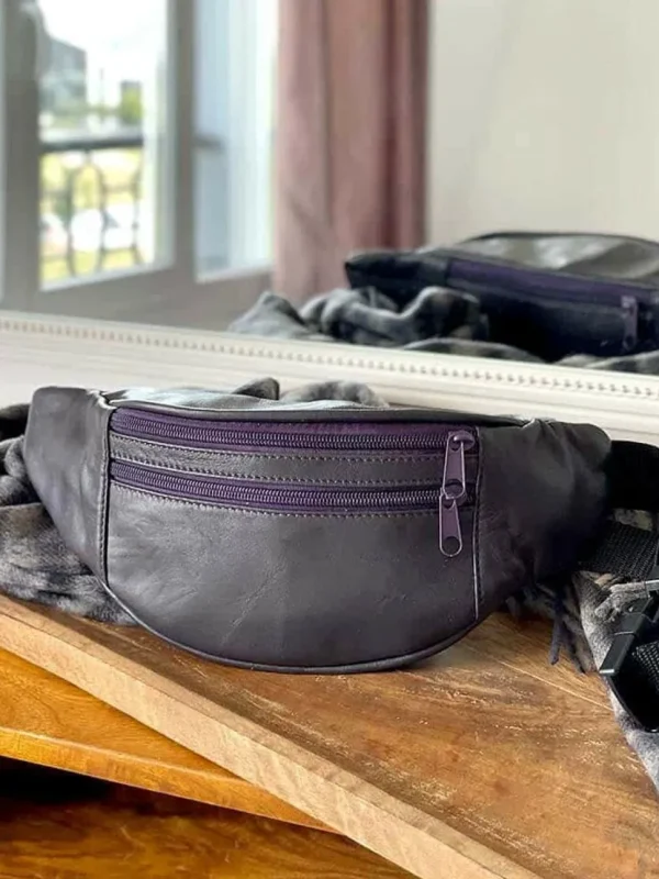 Homme Saheline Sac Banane Violet Blake