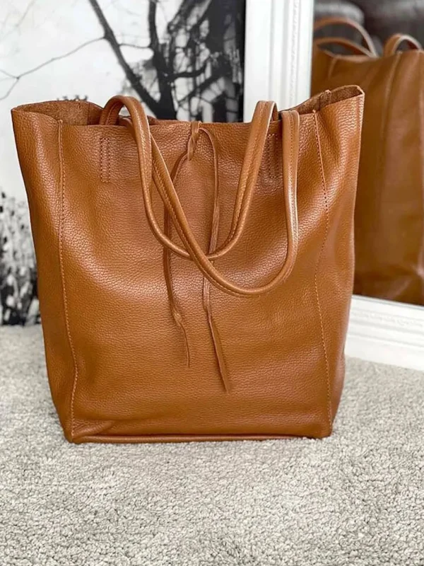 Femmes Saheline Sac Marron Camel Agata