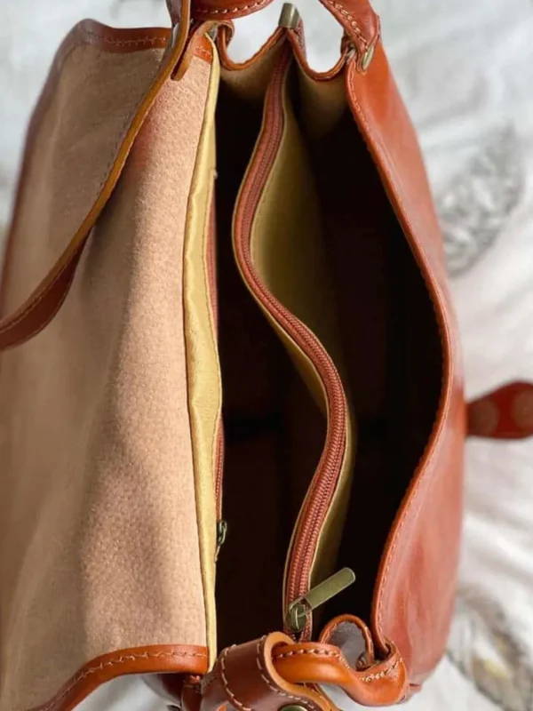 Femmes Saheline Sac Marron Camel Stefania