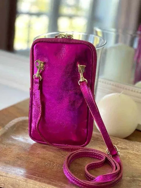 Femmes Saheline Sac Portable En Cuir Rose Kira