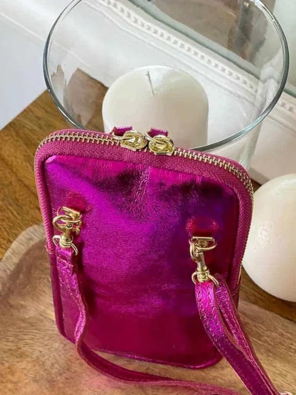 Femmes Saheline Sac Portable En Cuir Rose Kira