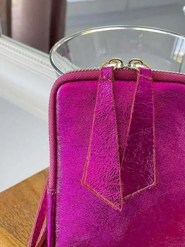 Femmes Saheline Sac Portable En Cuir Rose Kira