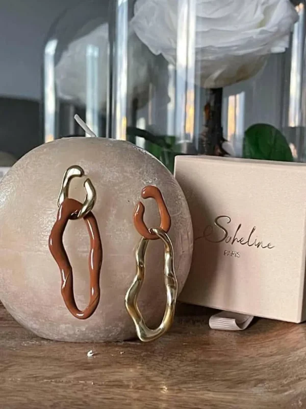 Femmes Saheline Boucles D'Oreille Marron Doris