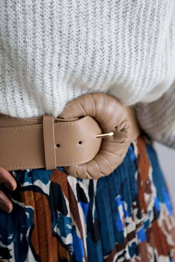 Femmes Saheline Ceinture Elastique Beige Odessa