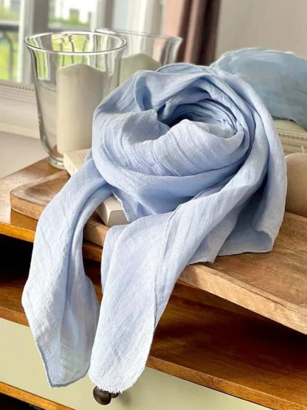 Homme Saheline Foulard Bleu Brume Emery