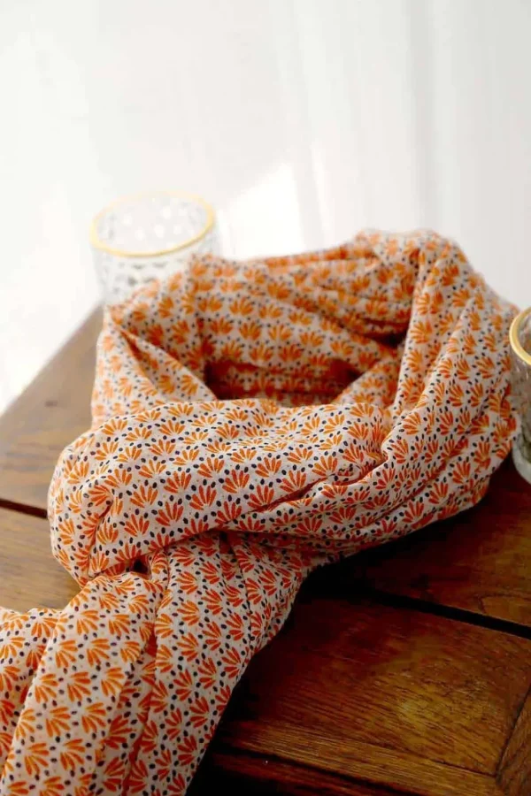 Homme Saheline Foulard Homme Orange Brooklyn