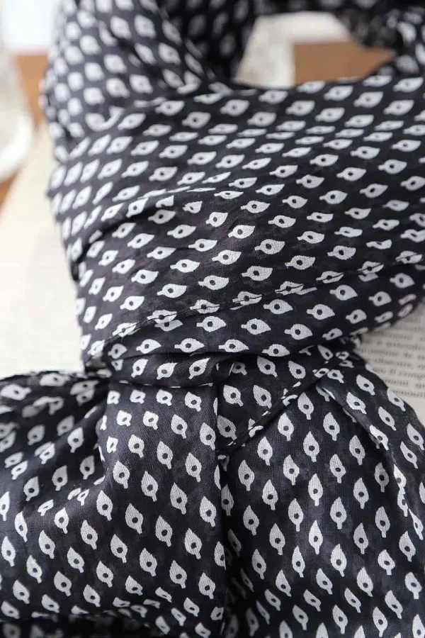 Homme Saheline Foulard Noir Faris