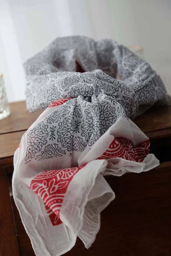 Homme Saheline Foulard Rouge Eliott
