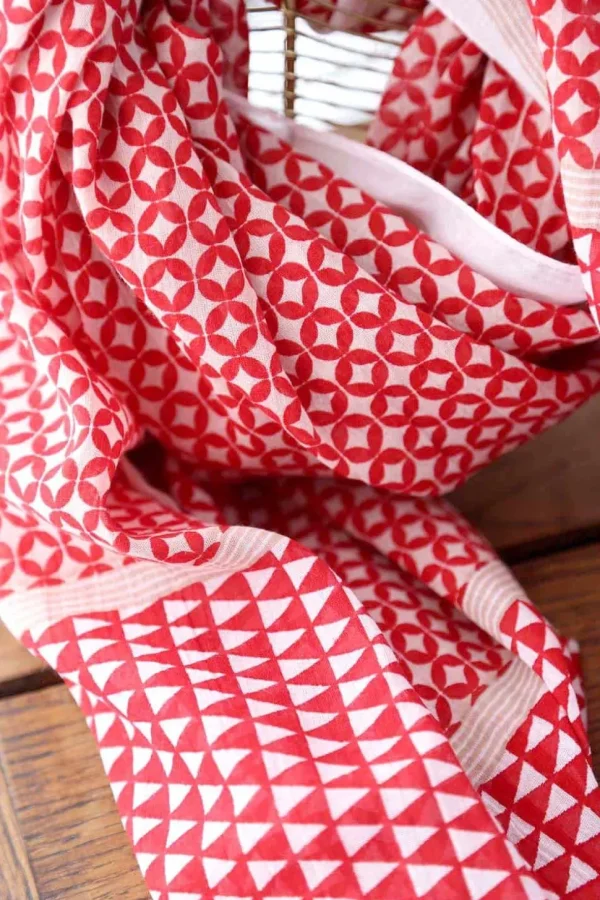 Homme Saheline Foulard Rouge Kenta