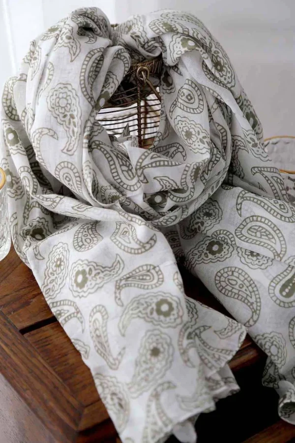 Homme Saheline Foulard Vert Valentin