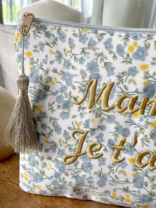 Femmes Saheline Pochette A Message Bleu Taje