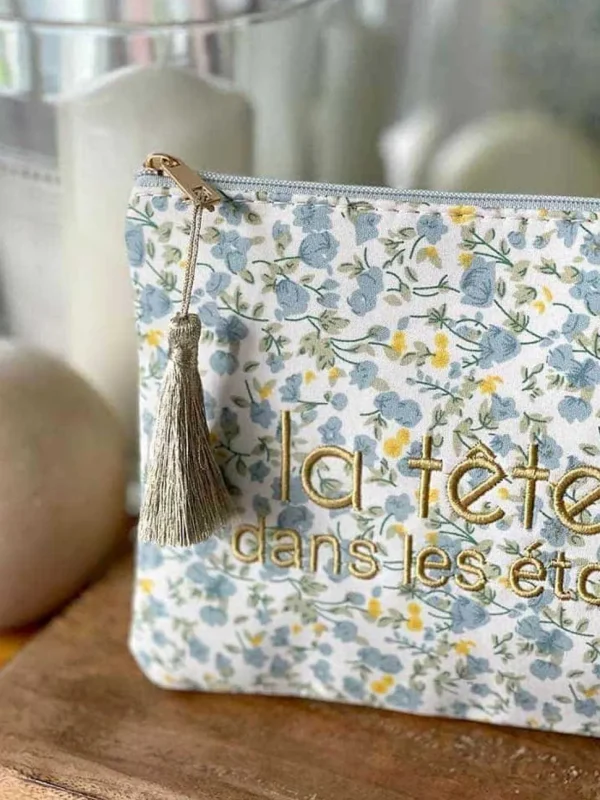 Femmes Saheline Pochette A Message Bleu Zyme