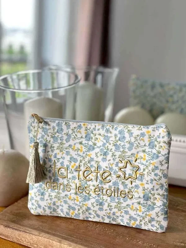 Femmes Saheline Pochette A Message Bleu Zyme