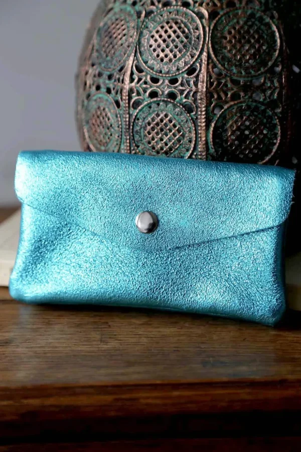Femmes Saheline Porte-Cartes Bleu Ciel Lorna