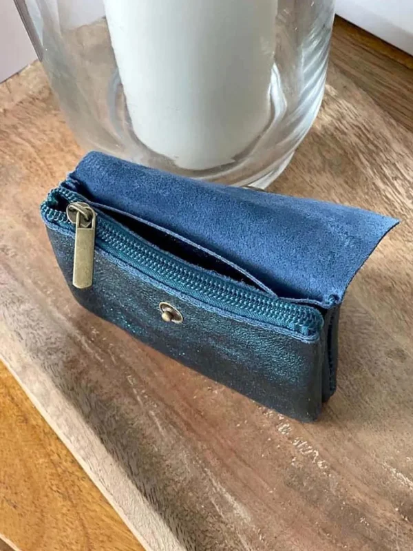 Femmes Saheline Porte-Monnaie Bleu Anissa