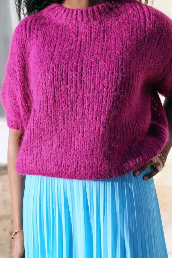 Femmes Saheline Pull Rose Fushia Romy